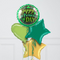 St Patrick's Day Clover Inflated Foil Balloon Bunch