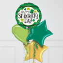 St Patrick's Day Hat Inflated Foil Balloon Bunch