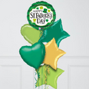 St Patrick's Day Hat Inflated Foil Balloon Bunch