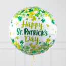 St Patrick's Day Shamrock Inflated Foil Balloon Bunch