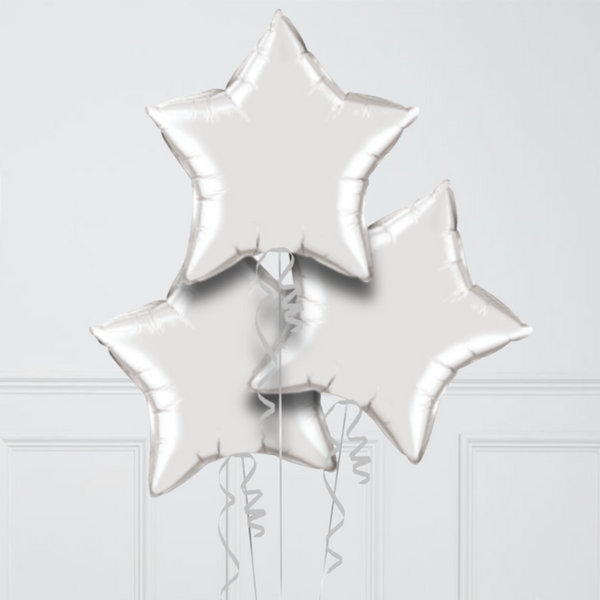 Stylish Metallic Stars Inflated Foil Bunch