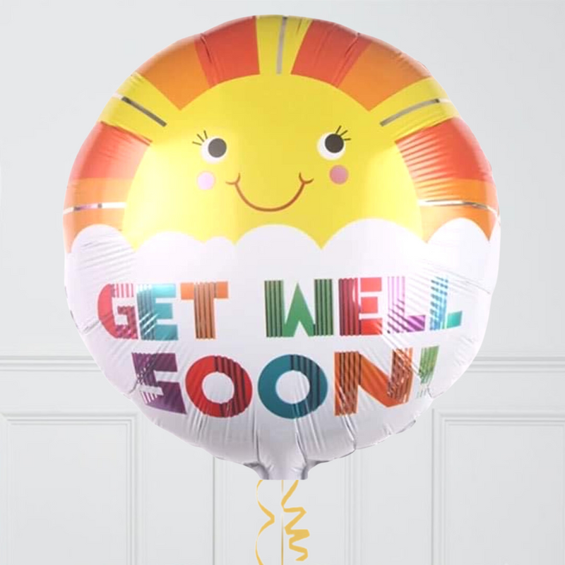 Sunny Get Well Inflated Foil Balloon Bunch