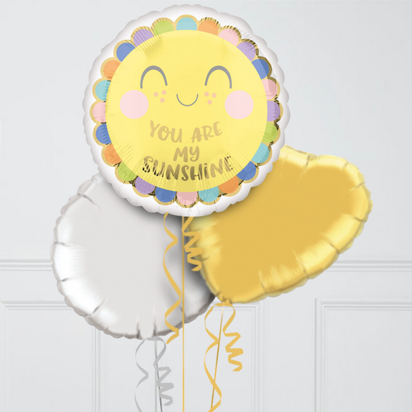 Sweet Baby Sunshine Balloon Inflated Foil Balloon Bunch