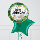 Sweet Safari Birthday Jungle Hearts Inflated Foil Balloon Bunch