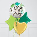 Sweet Safari Welcome Baby Inflated Foil Balloon Bunch