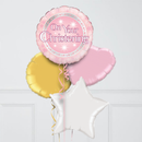 Sweet Christening Pink Girl Foil Balloon Bouquet