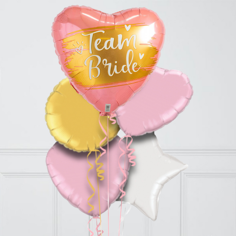 Team Bride Hen Party Inflated Foil Balloons