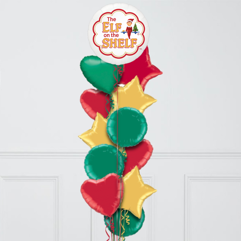 The Cutest Elf Inflated Foil Balloon Bunch