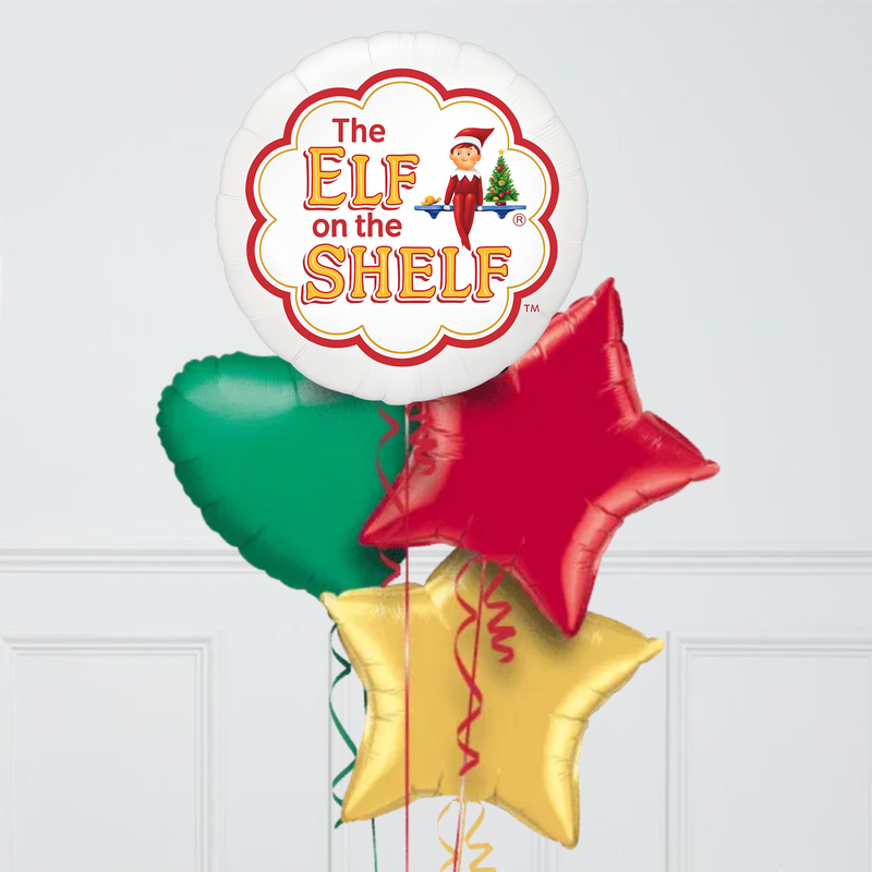 The Cutest Elf Inflated Foil Balloon Bunch