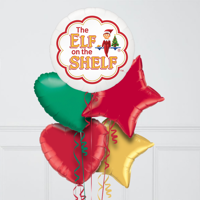 The Cutest Elf Inflated Foil Balloon Bunch