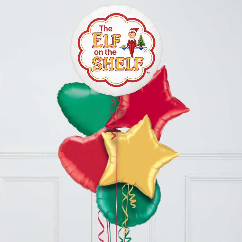 The Cutest Elf Inflated Foil Balloon Bunch