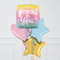 Thinking Of You Lavender Heart Inflated Foil Balloon Bunch