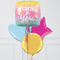 Thinking Of You Pastel Heart Inflated Foil Balloon Bunch