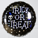 Trick Or Treat Iridescent Purple Halloween Foil Balloon Bunch