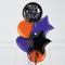 Trick Or Treat Iridescent Purple Halloween Foil Balloon Bunch