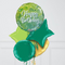Tropical Vibe Happy Birthday Inflated Foil Balloon Bunch