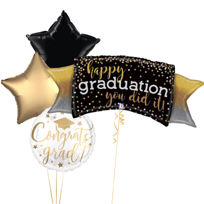 Happy Graduation Inflated Balloon Package