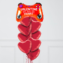 Valentine's Day Gamer Foil Balloon Bouquet