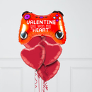 Valentine's Day Gamer Foil Balloon Bouquet
