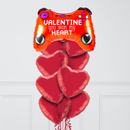 Valentine's Day Gamer Foil Balloon Bouquet
