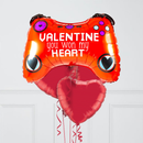 Valentine's Day Gamer Foil Balloon Bouquet