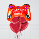 Valentine's Day Gamer Foil Balloon Bouquet