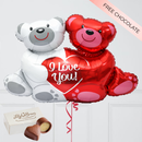 Valentine’s Teddy Bear Foil Balloon Bouquet