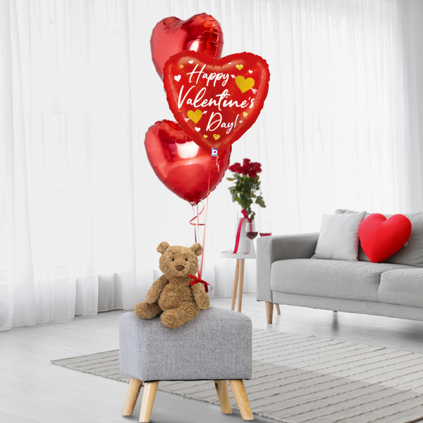 Valentine's Day Gift Set with Teddy Bear