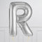Inflated Silver Letter Balloons