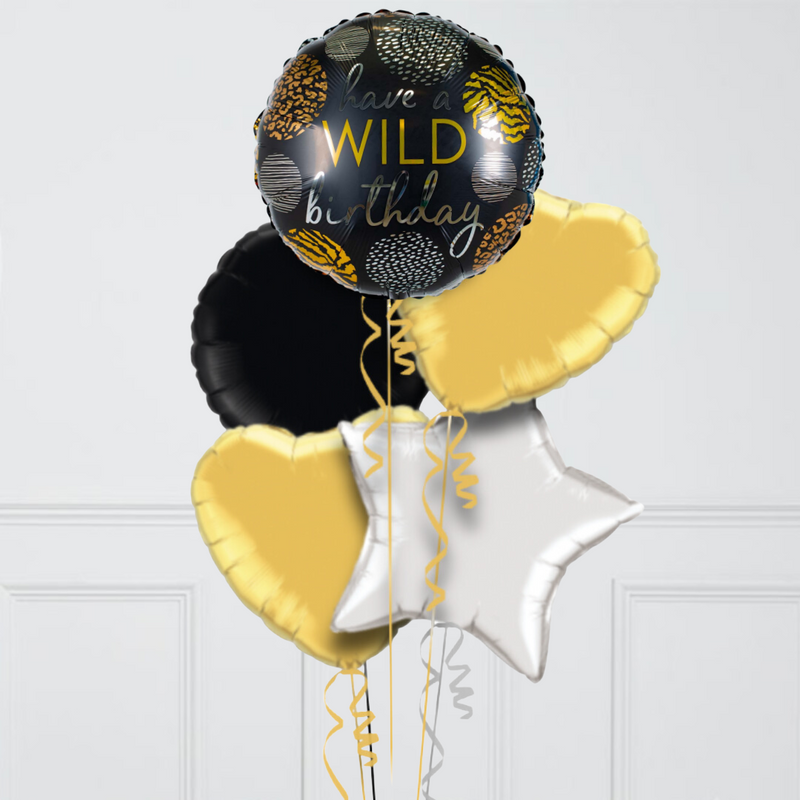 Wild Birthday Wishes Inflated Foil Balloons