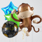 Wild Monkey Inflated Balloon Package