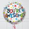 You're Awesome Hearts Inflated Foil Balloon Bunch