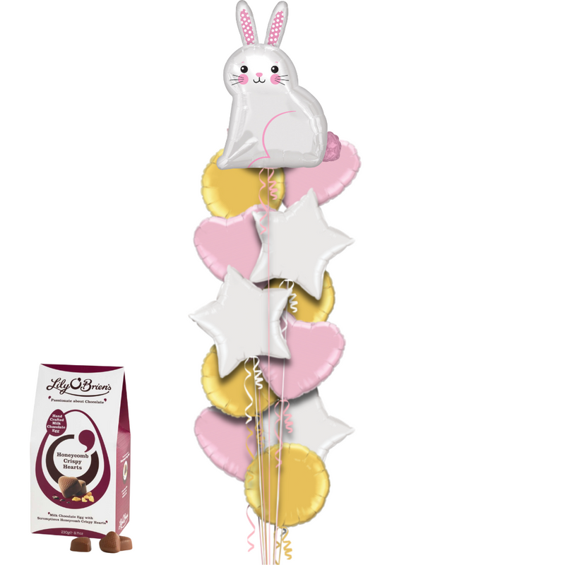 Cute Easter Bunny and Chocolate Egg Gift Set
