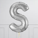 Inflated Silver Letter Balloons