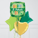 St Patrick's Day Plaid Inflated Foil Balloon Bunch