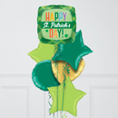 St Patrick's Day Plaid Inflated Foil Balloon Bunch