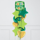 St Patrick's Day Plaid Inflated Foil Balloon Bunch