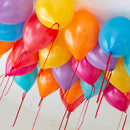 Rainbow Helium Ceiling Balloons
