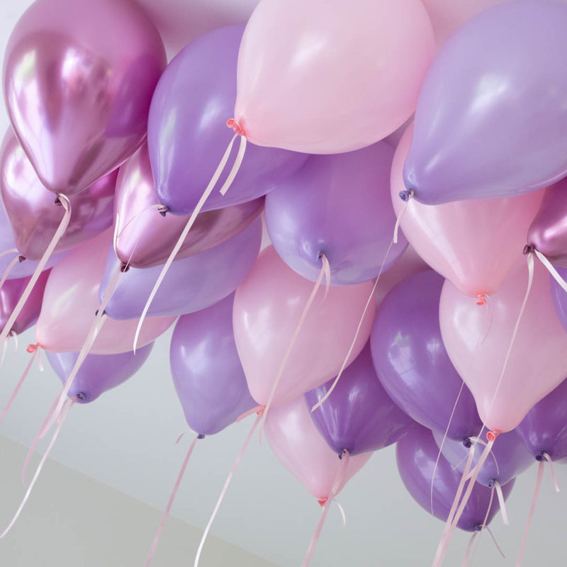 Lavender Rose Helium Ceiling Balloons