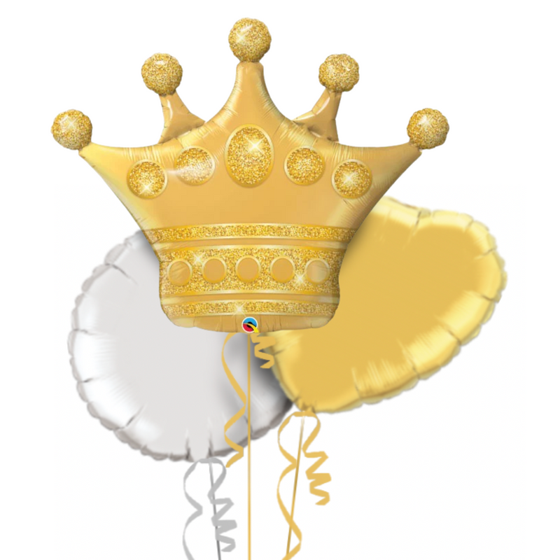 The Crown Foil Balloon Bouquet