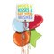 Hugs Kisses Get Well Wishes Balloon Bouquet