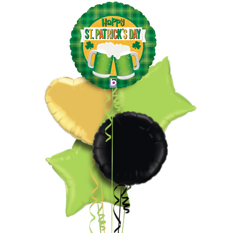 Happy St. Patrick's Day Beer Themed Balloon Bouquet