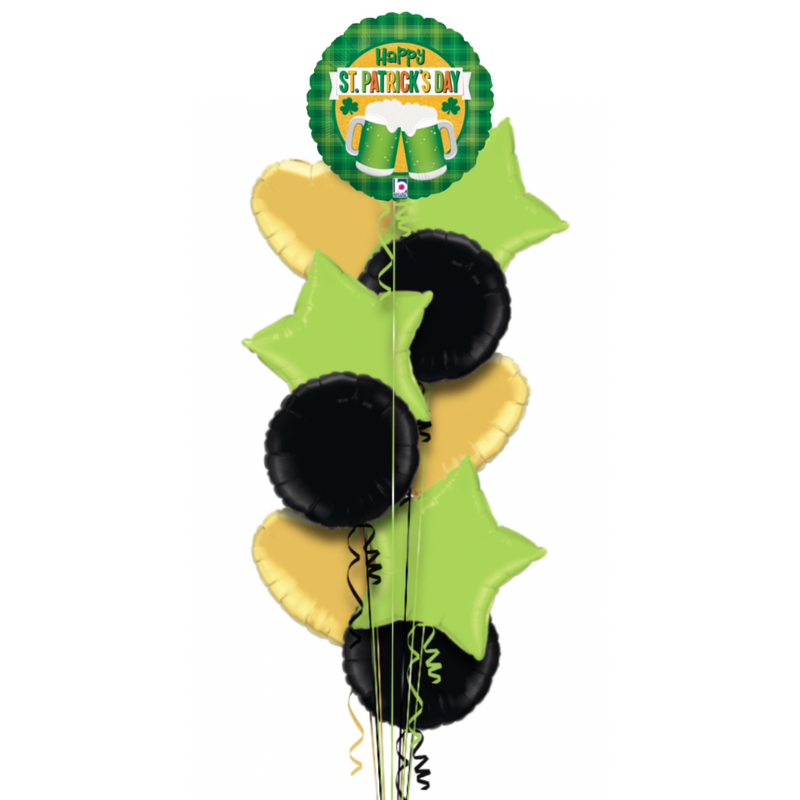 Happy St. Patrick's Day Beer Themed Balloon Bouquet