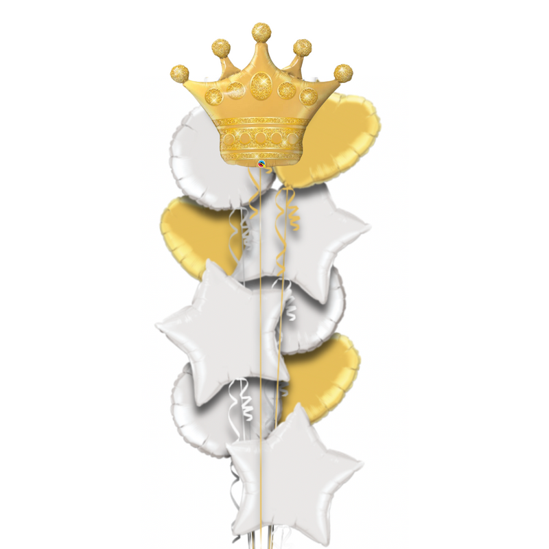 The Crown Foil Balloon Bouquet