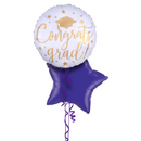 Graduation Purple Balloon Bouquet