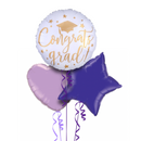 Graduation Purple Balloon Bouquet