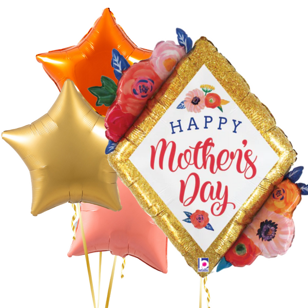 Happy Mother's Day Flower Blossom Balloon Bouquet