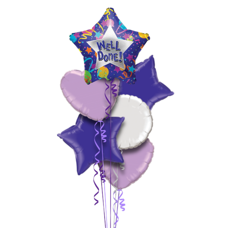 Well Done Purple Balloon Bouquet