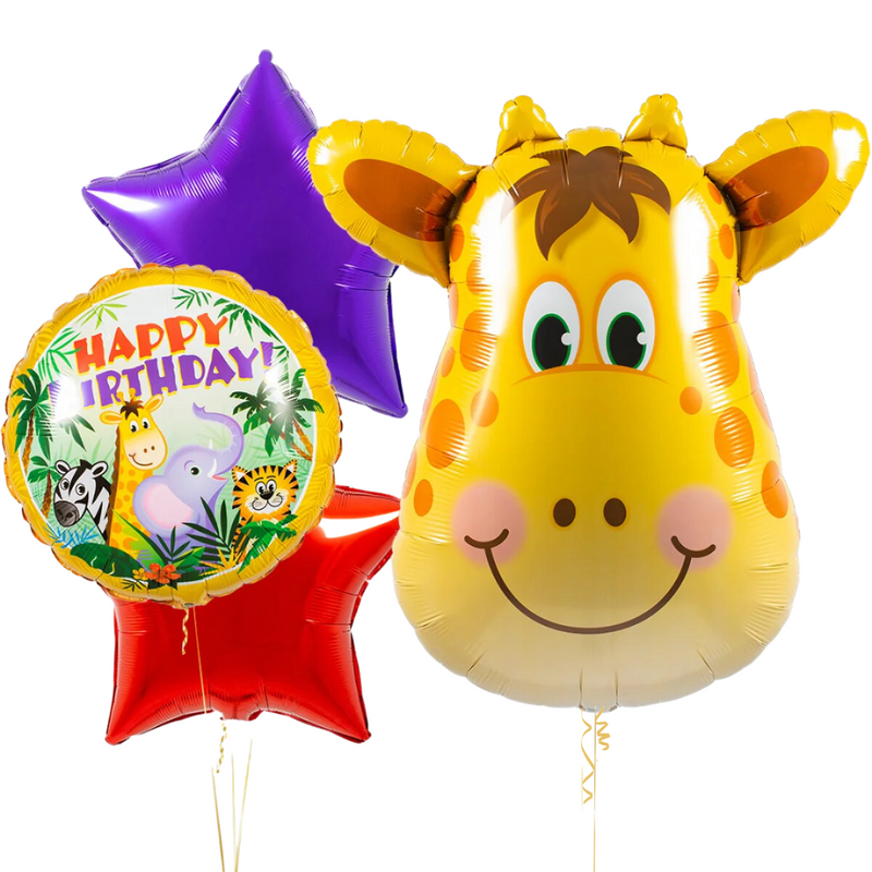 giraffe happy birthday balloon shop