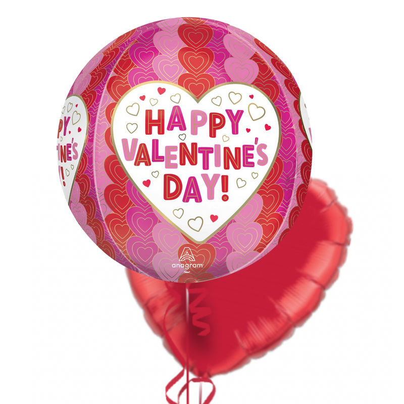 Valentine's Day Premium Orb Balloon Bouquet